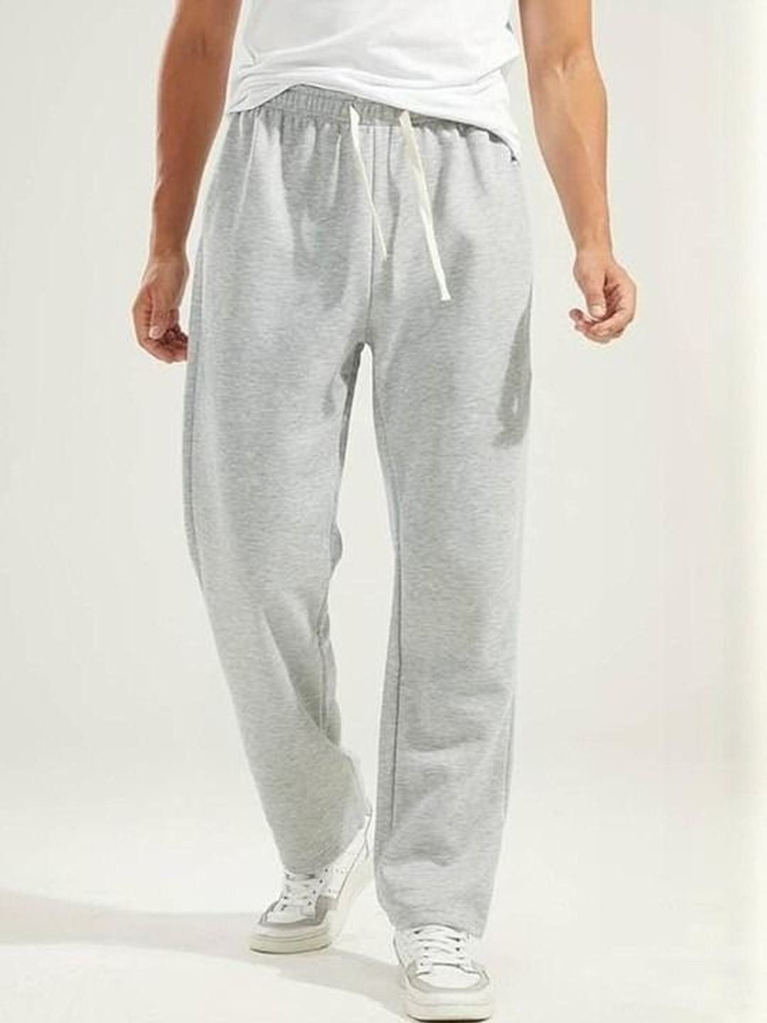 POSU TRENDZ Men Relaxed Loose Fit High-Rise Trousers