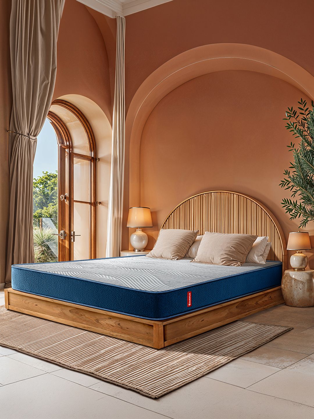 Duroflex Duroflex LiveIn Orthopedic Memory Foam 5" Queen Medium Firm Mattress (78x60 Inch)
