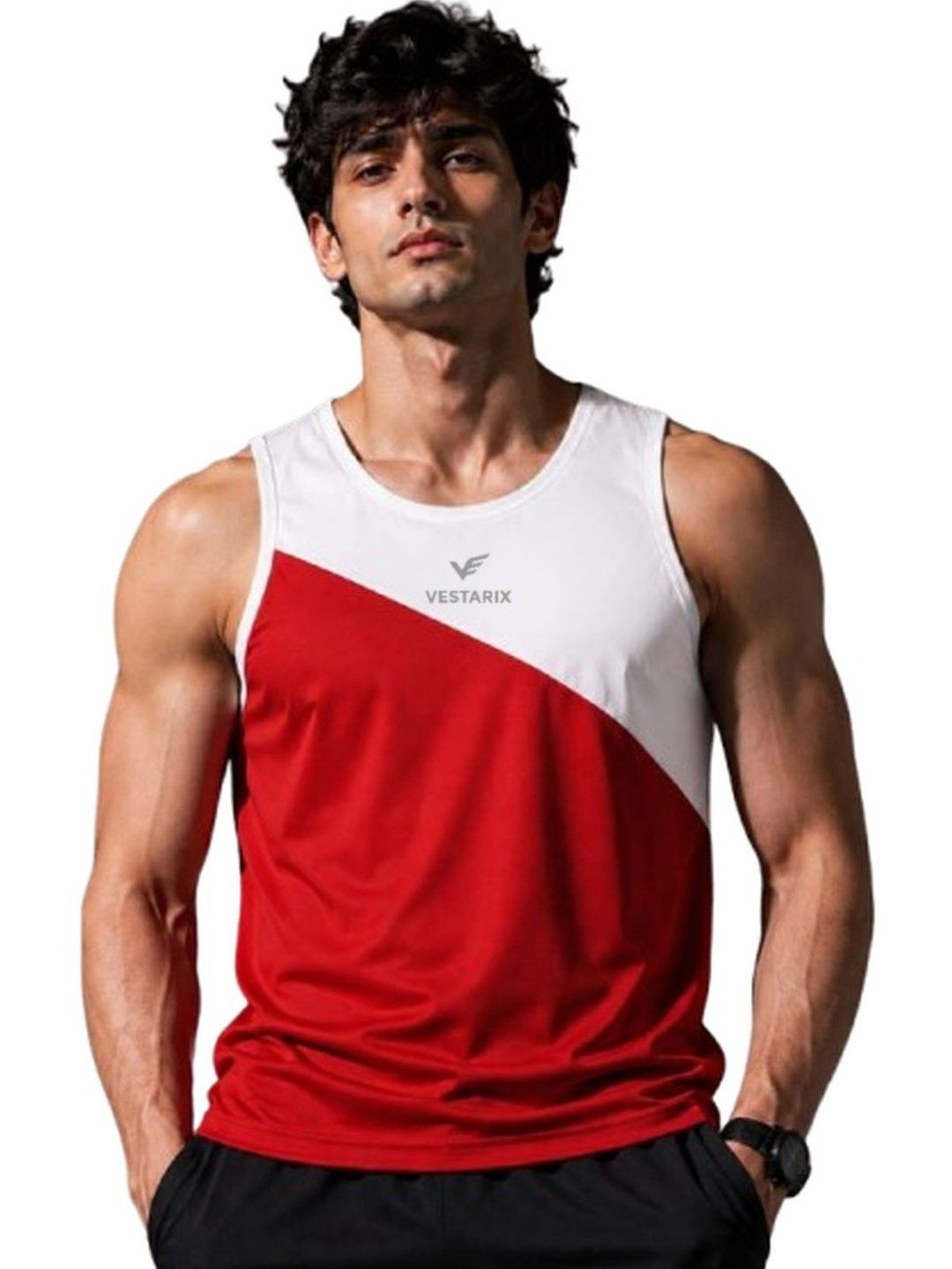 VTSPORTS Colourblocked Gym Vest