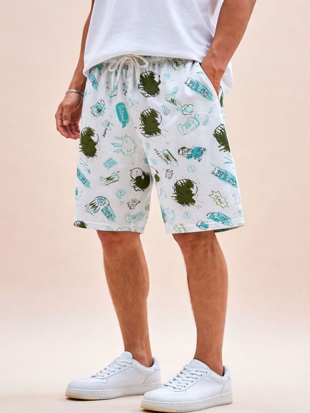 FEATOUS Men Printed Shorts