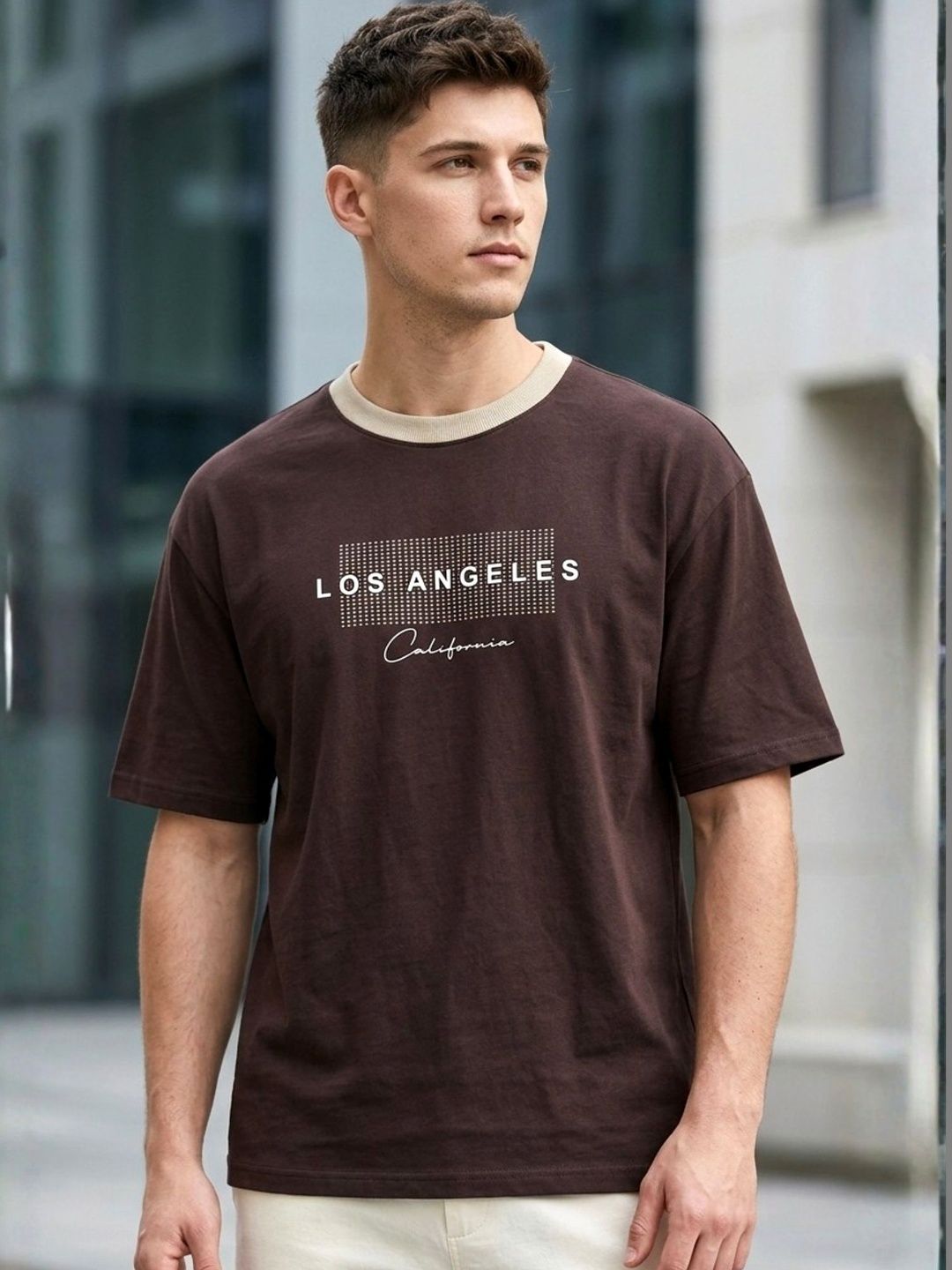 JUMPCUTS Men Typography Printed T-shirt