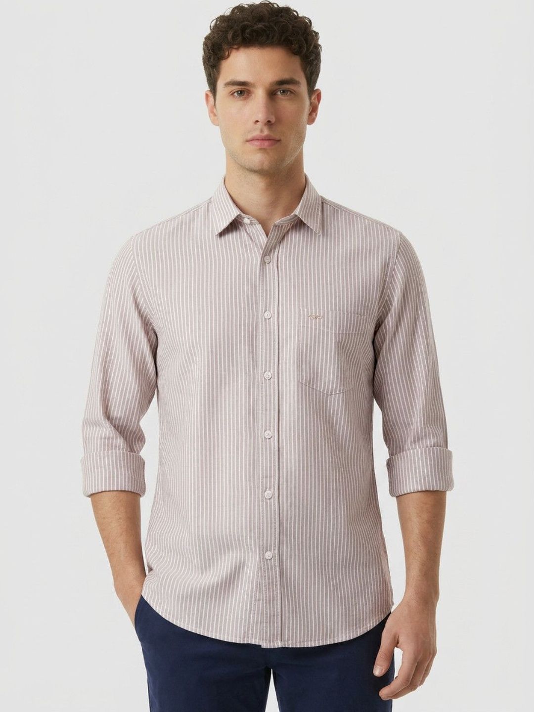 ColorPlus Men Striped Casual Shirt