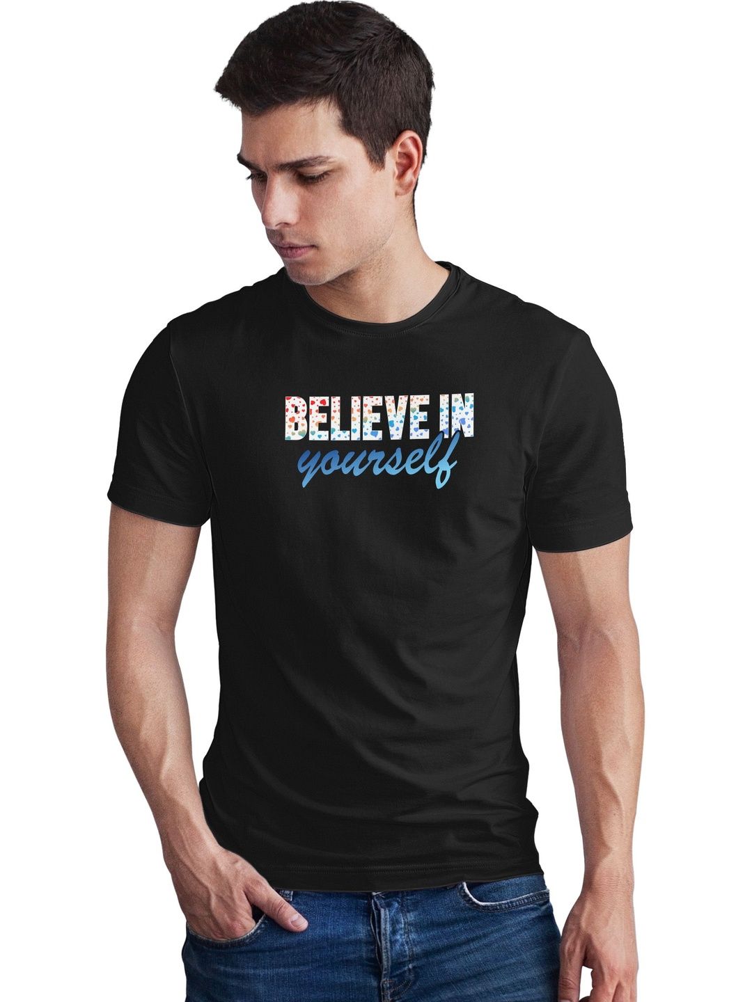 Seekbuylove Men Typography Printed Bio Finish T-shirt