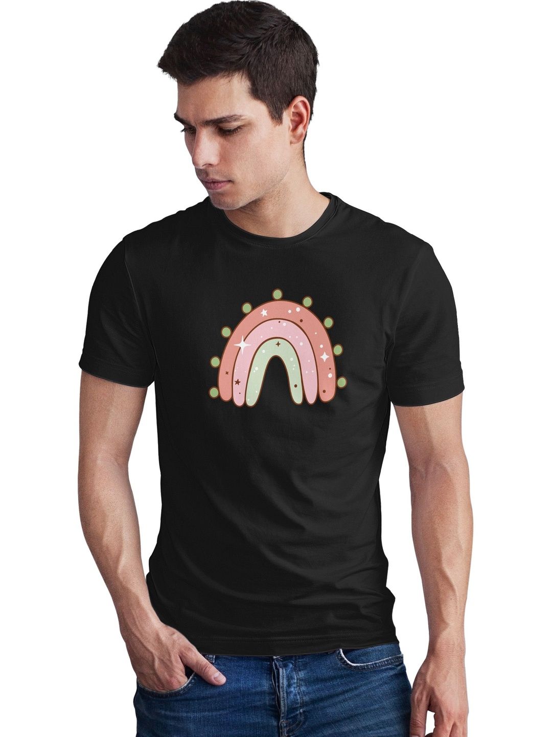 Seekbuylove Men Printed Bio Finish T-shirt