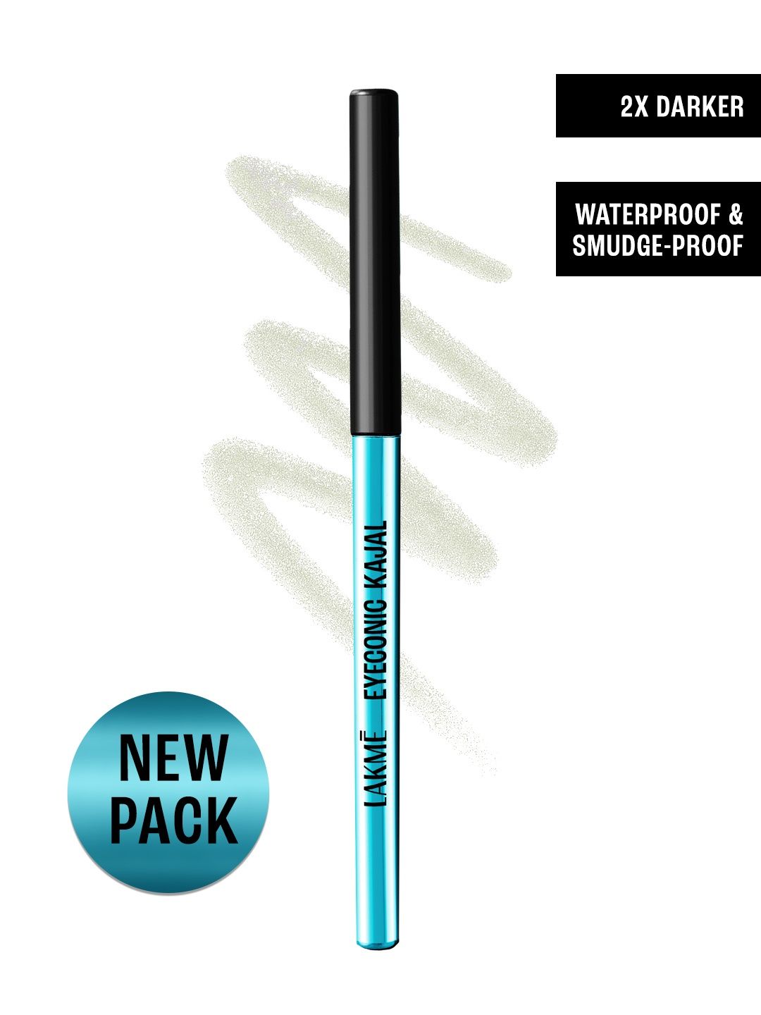Lakme Lakme 9to5 Eyeconic Smudgeproof & Waterproof Kajal Lasts Upto 24Hr 0.35g - White