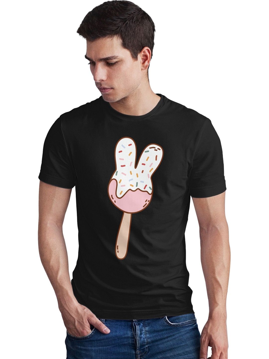Seekbuylove Men Printed Bio Finish T-shirt