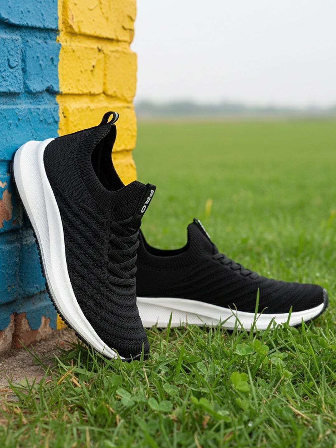 Khadims Men Textile Running Non-Marking Shoes