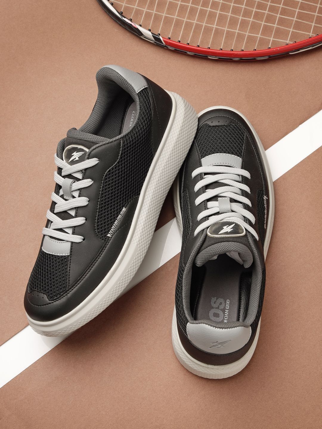 HOS Men ERIC Sneakers Lace-Up Casual Lightweight Daily Wear Shoes