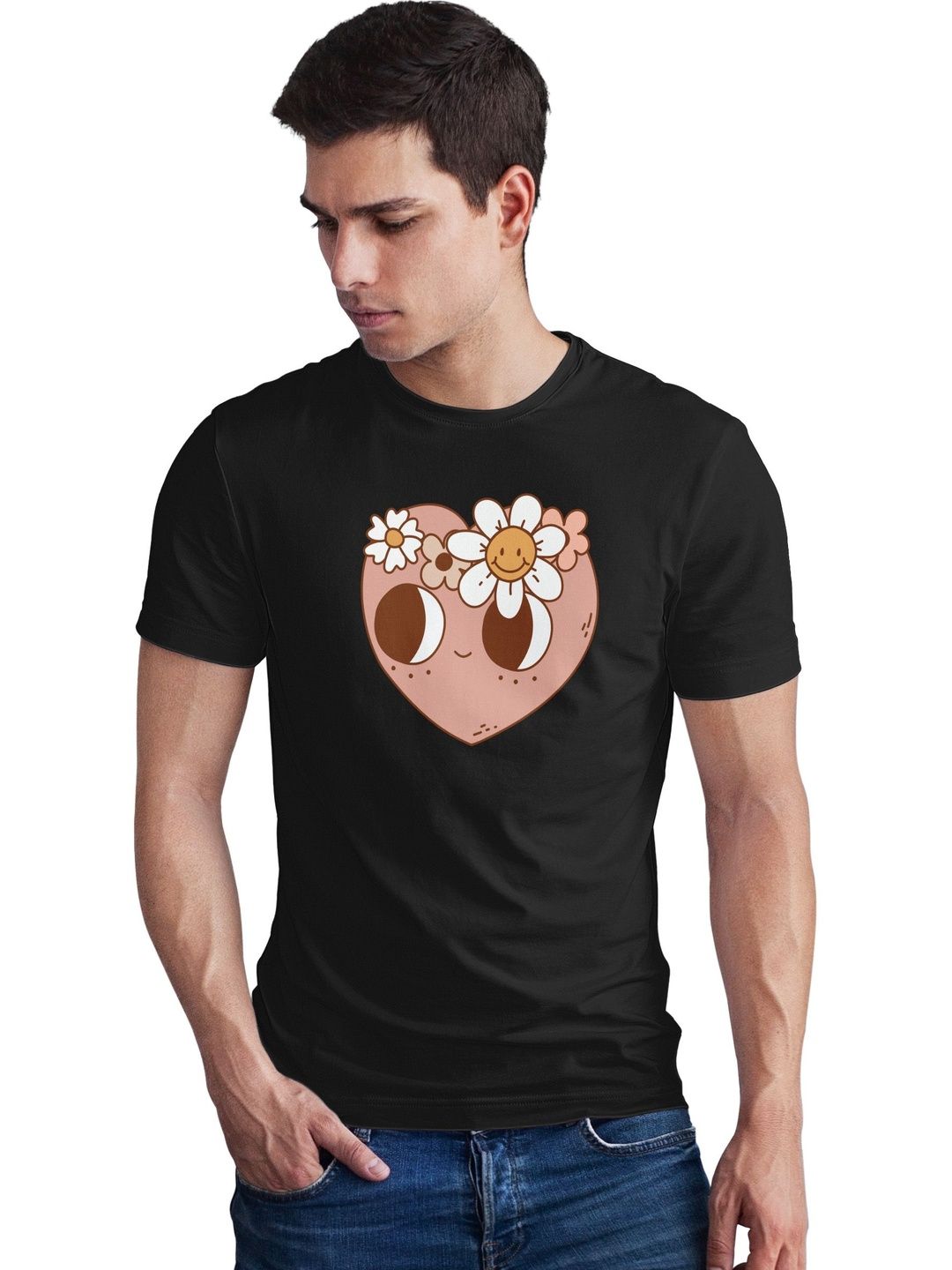 Seekbuylove Men Printed Bio Finish T-shirt