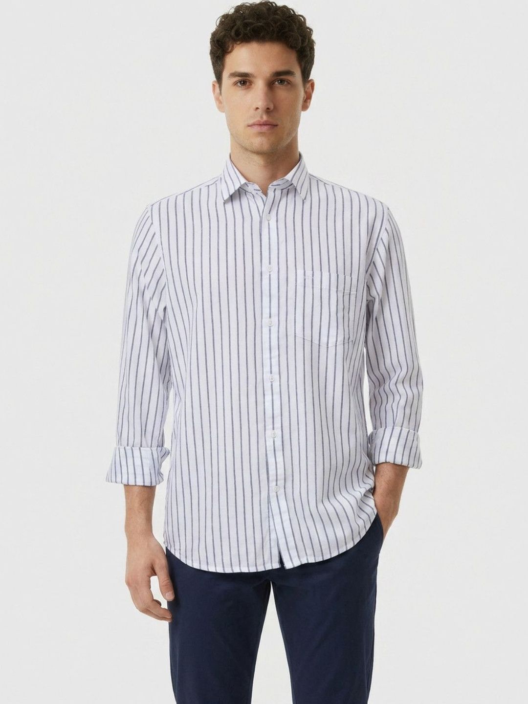 ColorPlus ColorPlus Men Striped Casual Shirt