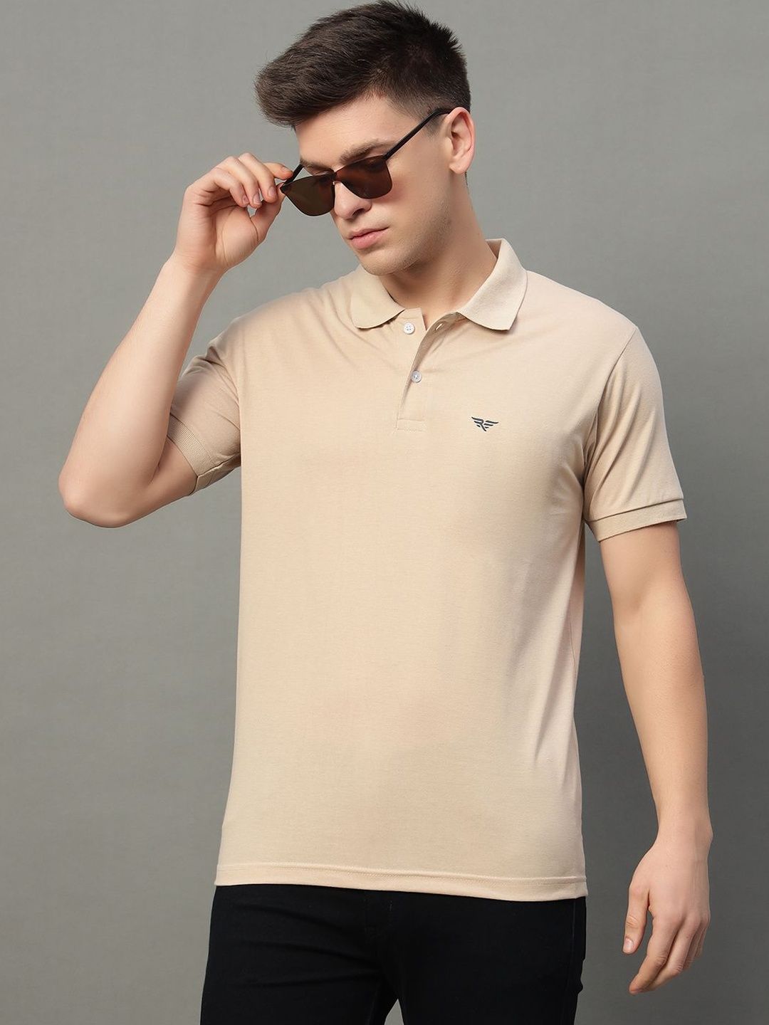 Kook N Keech Men Brand Logo Polo Collar T-shirt