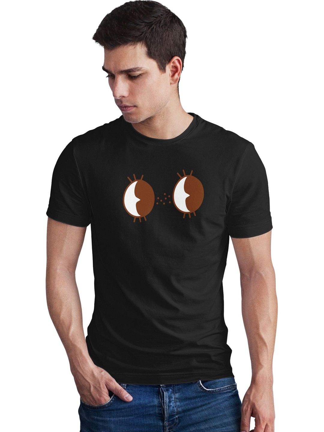 Seekbuylove Men Printed Bio Finish T-shirt