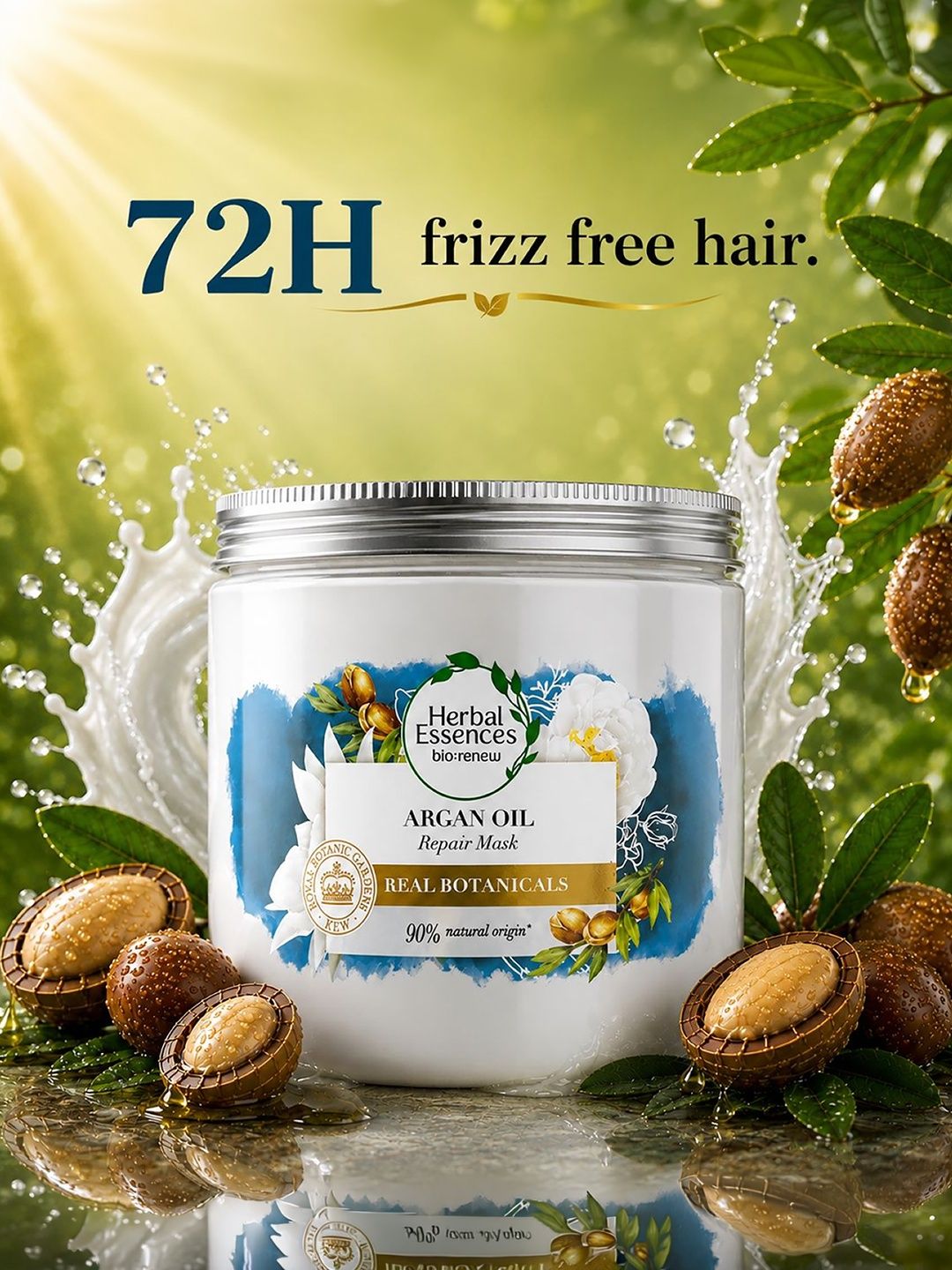 Herbal Essences Argan Oil Hair Repair Mask For Dry, Damaged,Frizzy Hair - 237ml