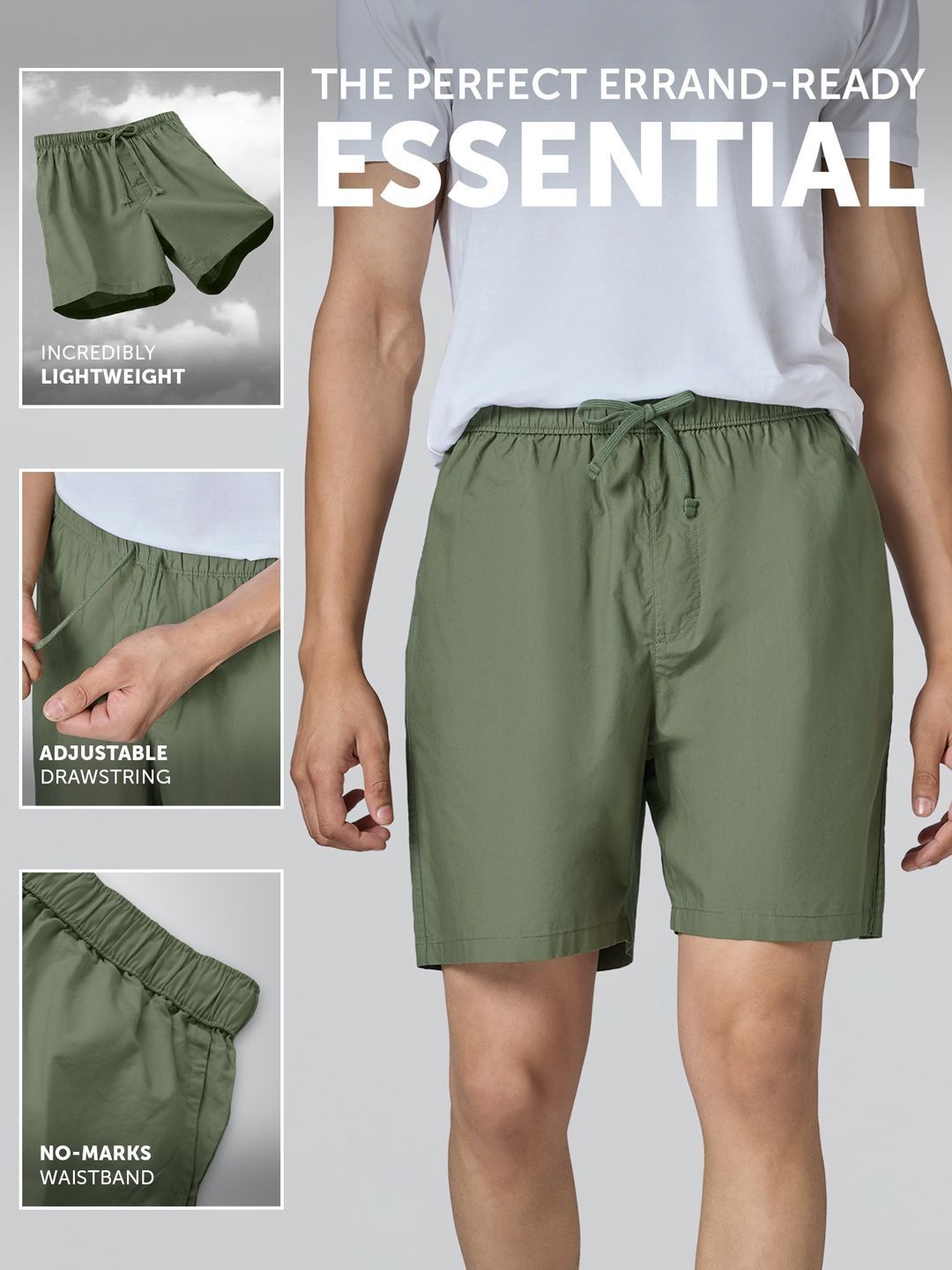 Buy XYXX Zen Men Relaxed Fit Mid-Rise Cotton Solid Lounge Shorts