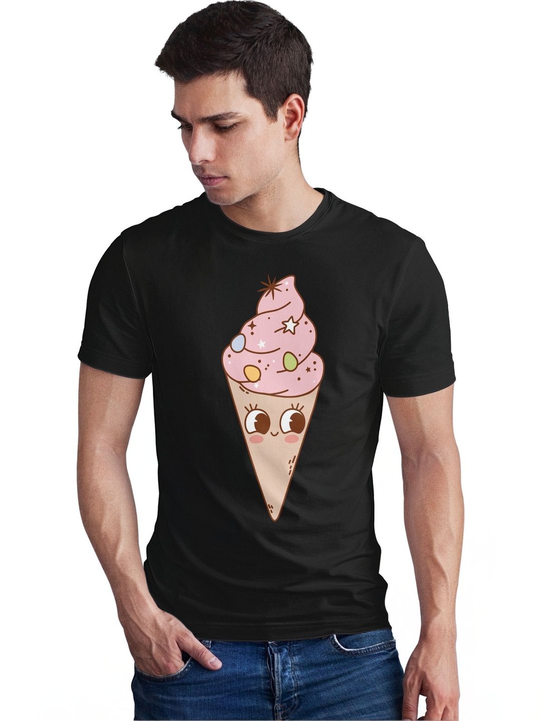 Seekbuylove Men Printed Bio Finish T-shirt