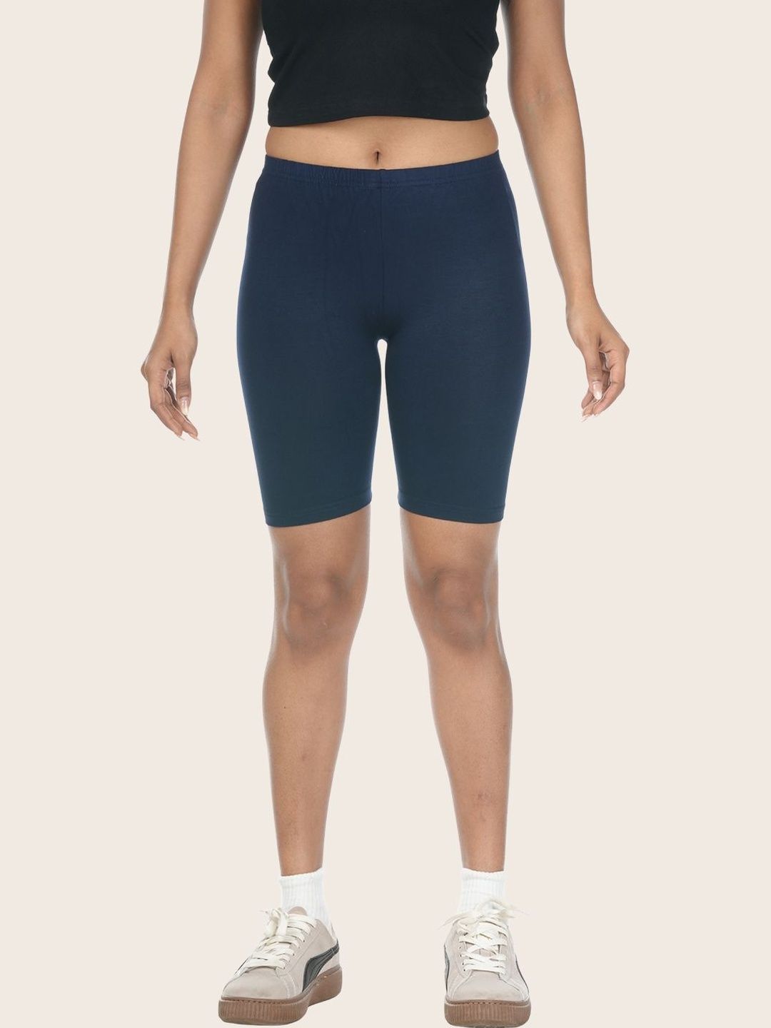 Fly Birds Women Pack Of 2 Viscose Blend Solid Shorts