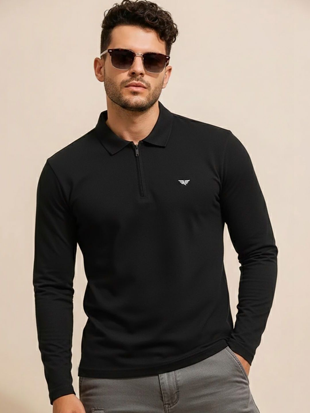 Kook N Keech Men Brand Logo Polo Collar T-shirt