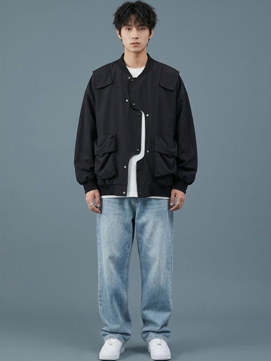 ATELIER REBEL Men Outdoor Bomber Jacket
