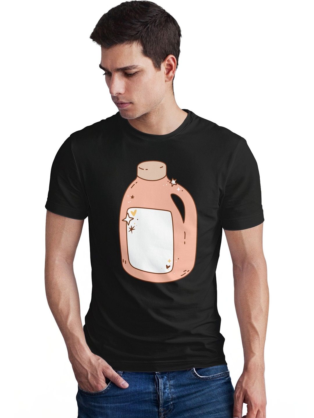 Seekbuylove Men Printed Bio Finish T-shirt