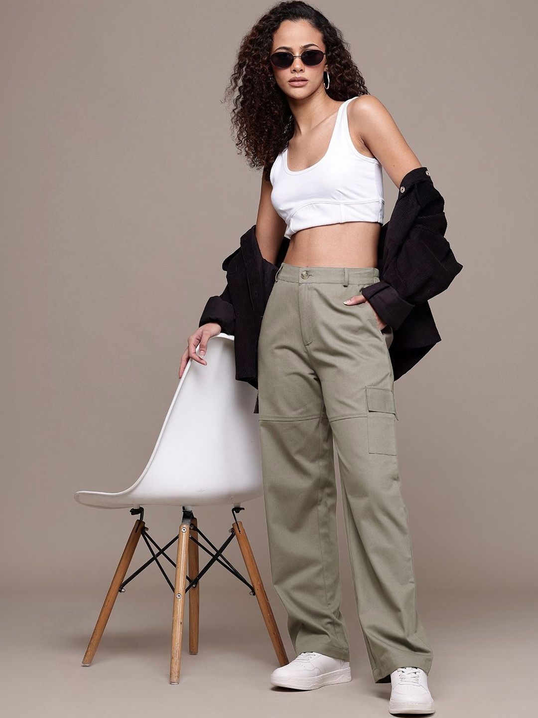 CORSICA CORSICA Women Smart High-Rise Cargos Trousers