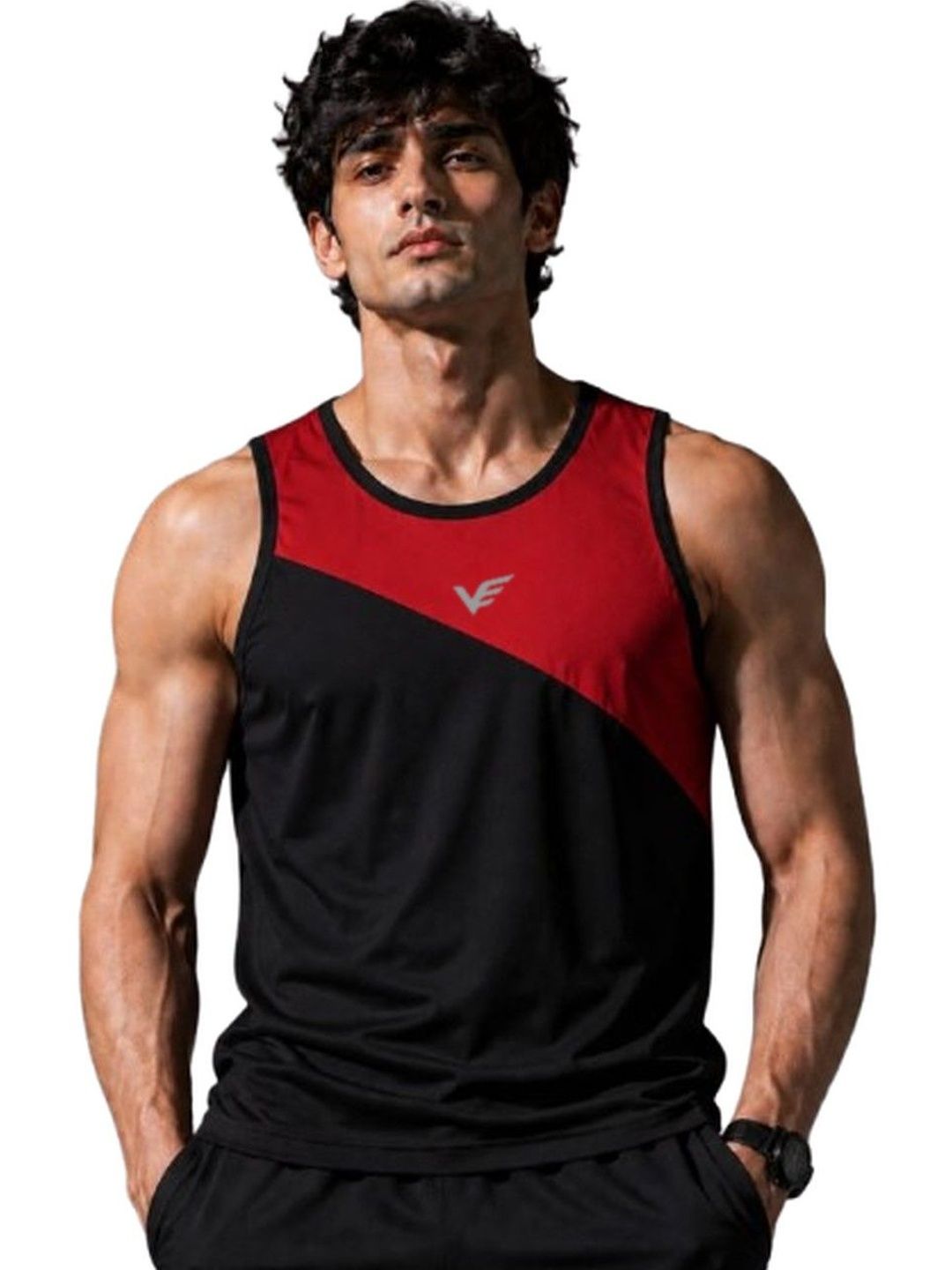 VTSPORTS Colourblocked Gym Vest