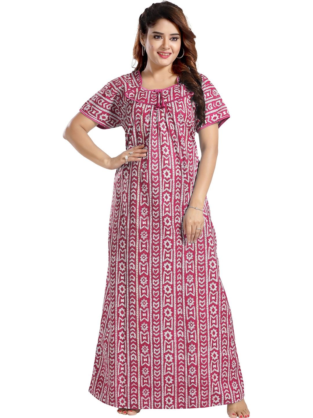 Gutthi Gutthi Printed Maxi Nightdress