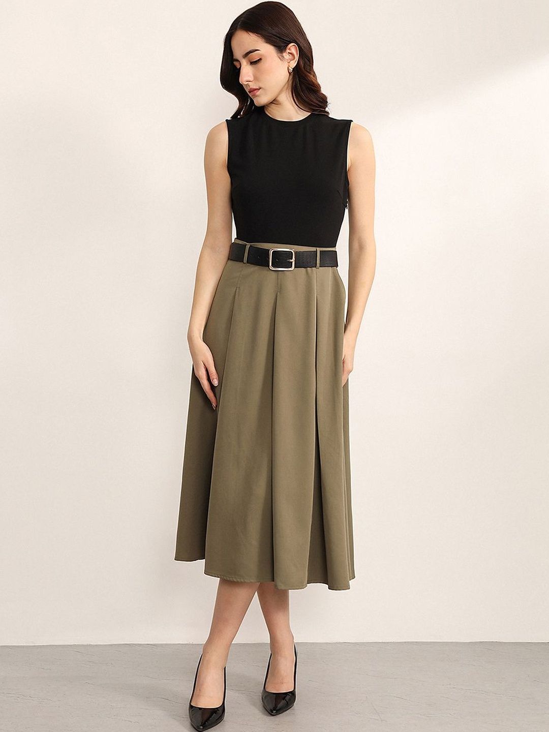 A-Line Midi Dress Kazo A-Line Midi Dress