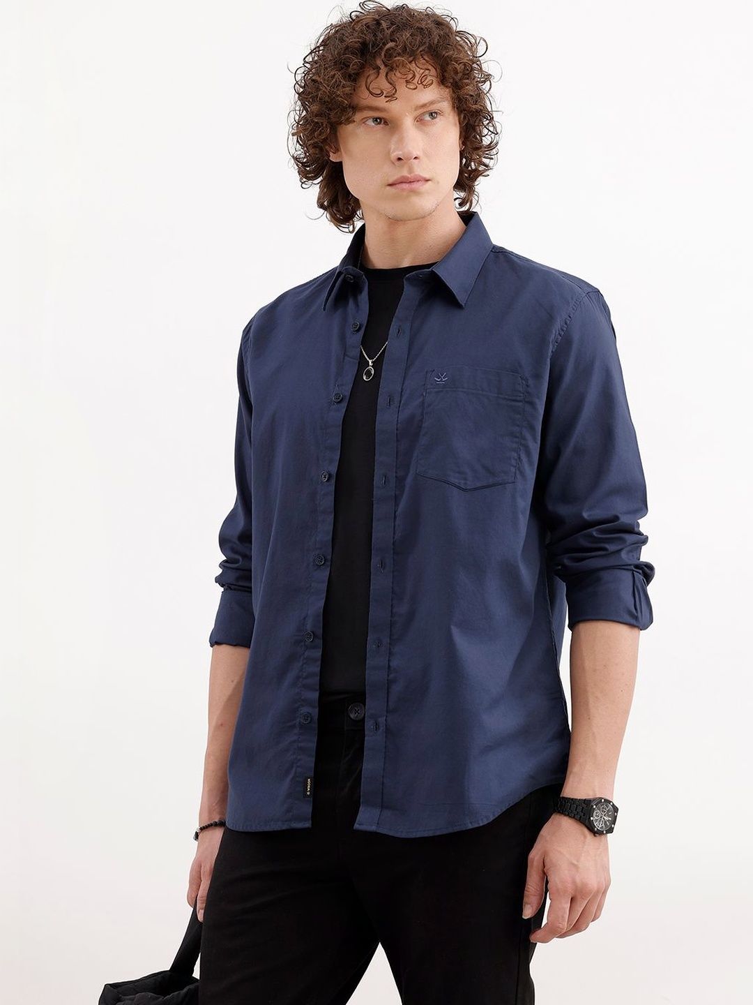 WROGN Men Slim Fit Casual Shirt