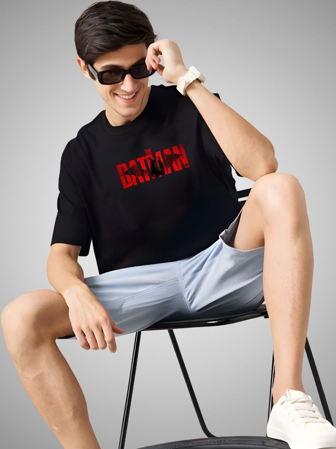 INDIKNIT INDIKNIT Men Batman Printed T-shirt