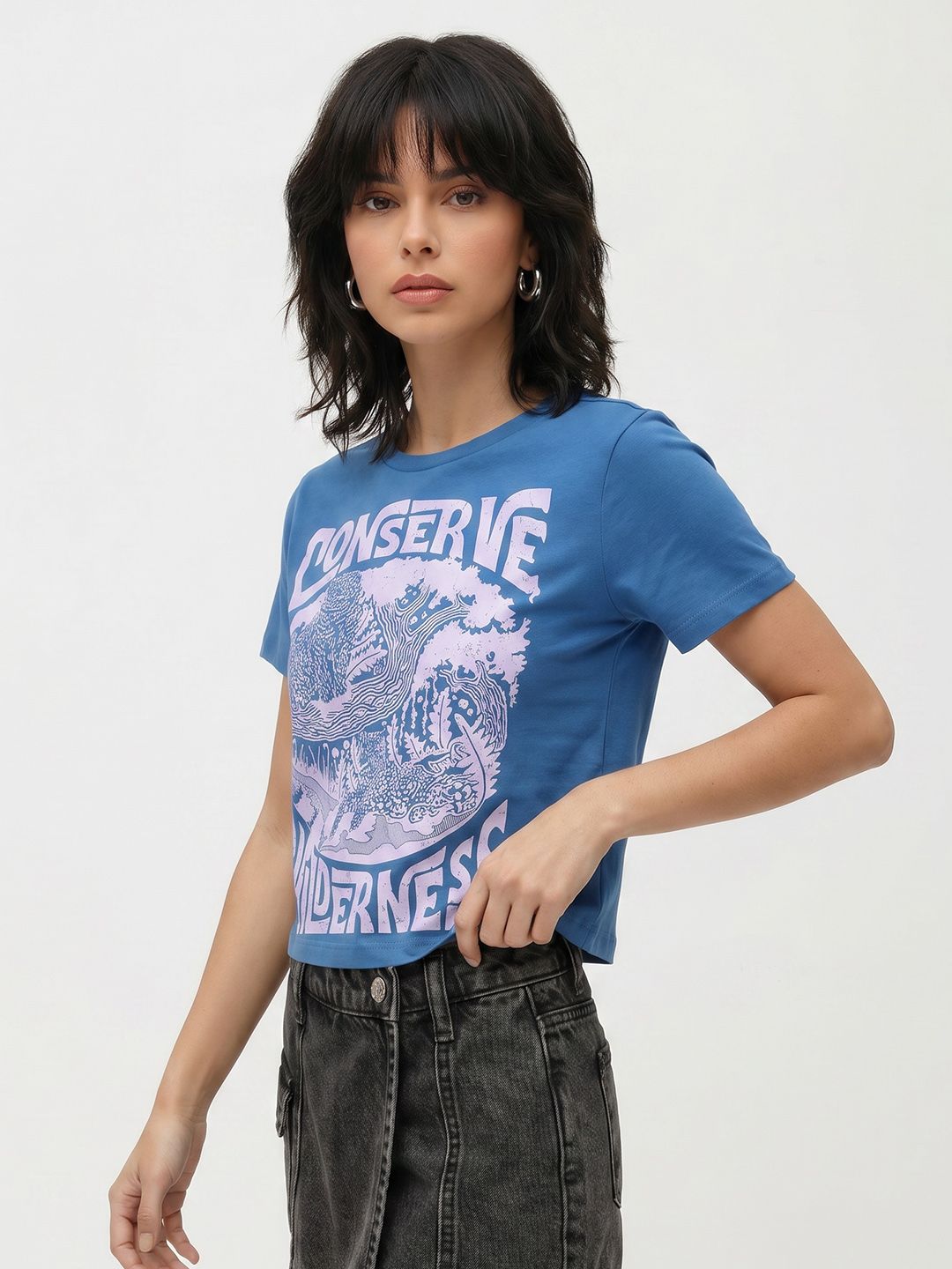 The Roadster Life Co. Typography Printed T-shirt
