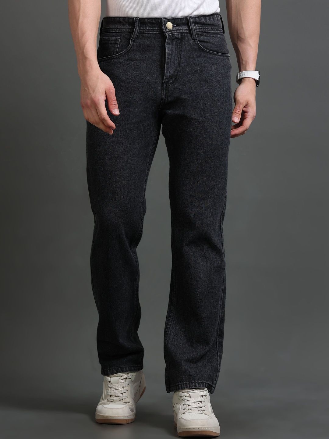Kolor Fusion Men Loose Straight Fit Mid-Rise Jeans