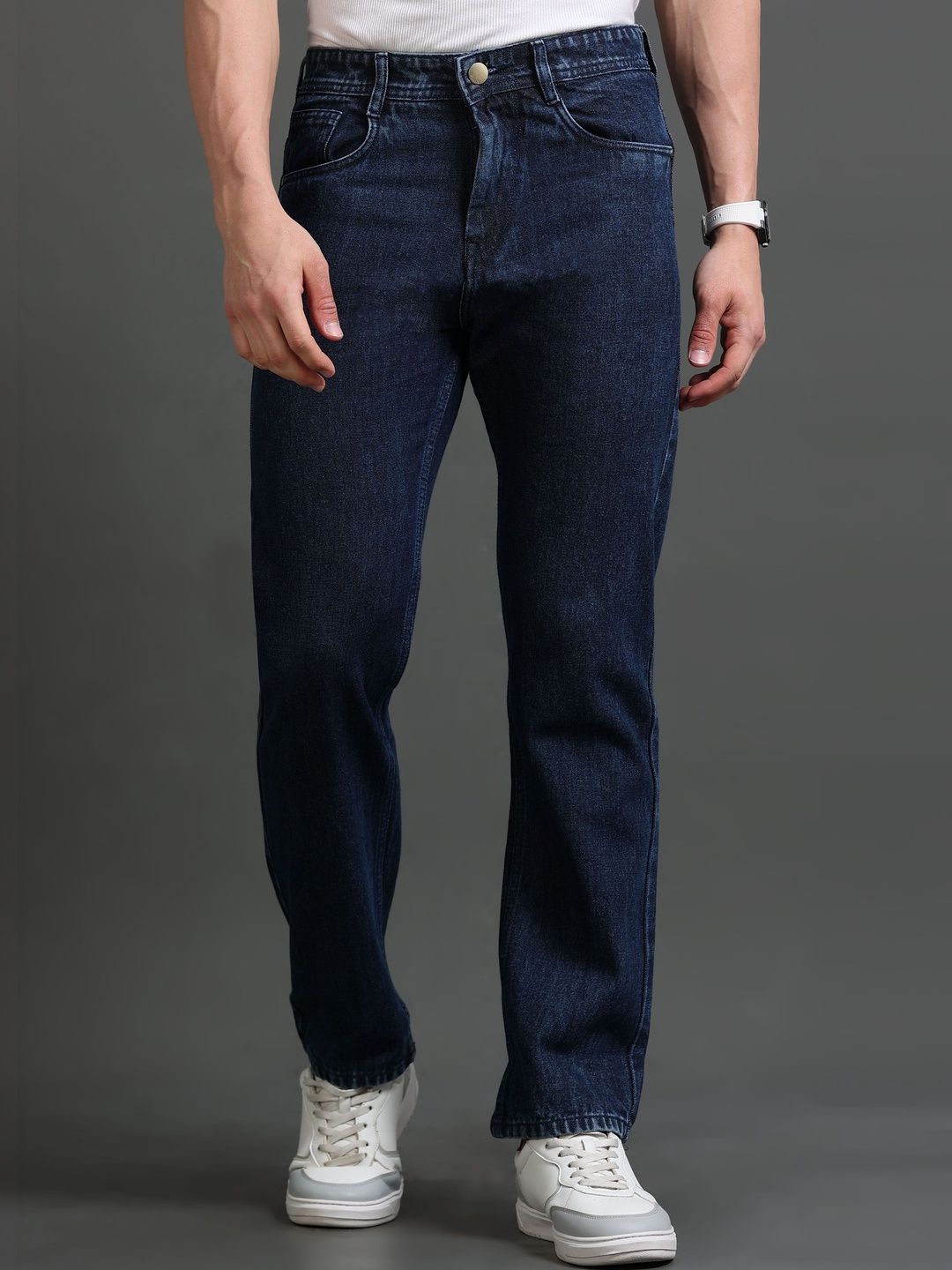 Kolor Fusion Men Loose Straight Fit Mid-Rise Jeans