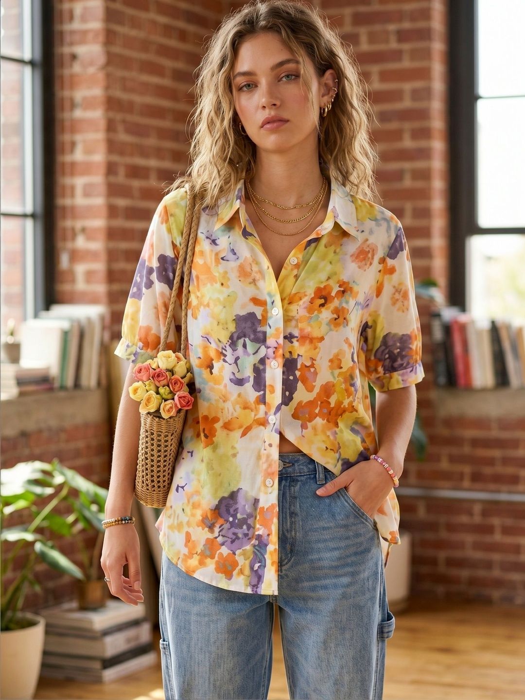 GUFRINA Floral Print Top