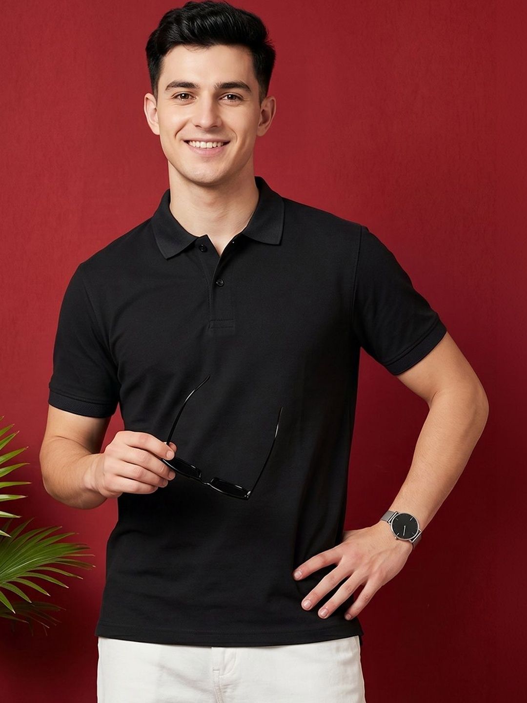 Moda Rapido Men Polo Collar T-shirt