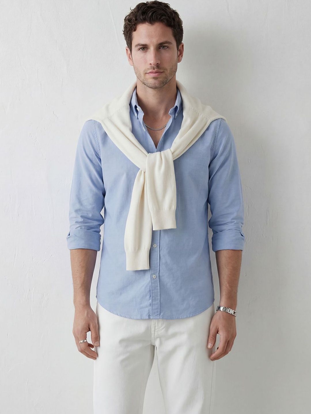 WROGN Men Slim Fit Casual Shirt