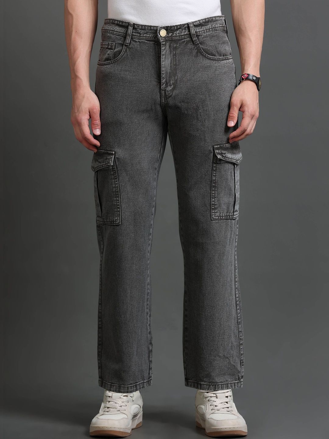Kolor Fusion Men Loose Mid-Rise Light Fade Jeans
