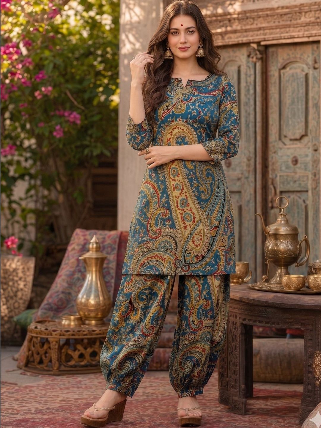 LIAPARO Women Printed Dhoti Pants