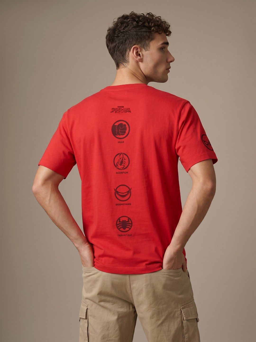 glitchez Spider-Man Spider Man Regular Fit T-shirt
