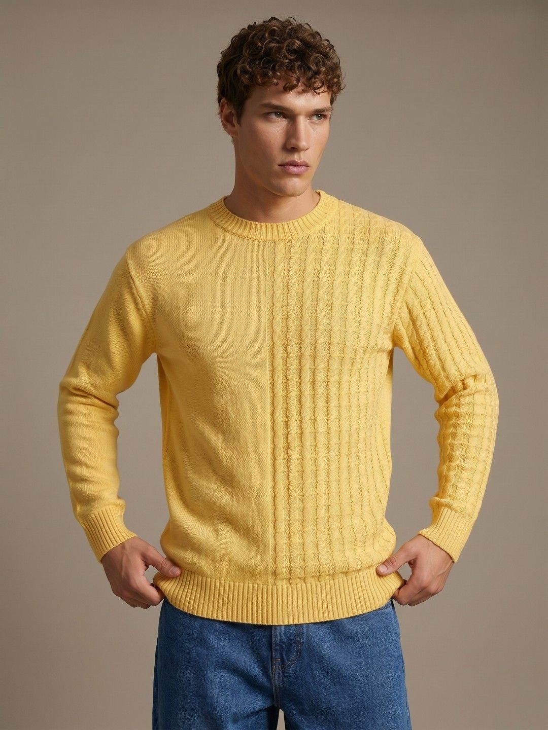 glitchez glitchez Cable Knit Pure Acrylic Pullover