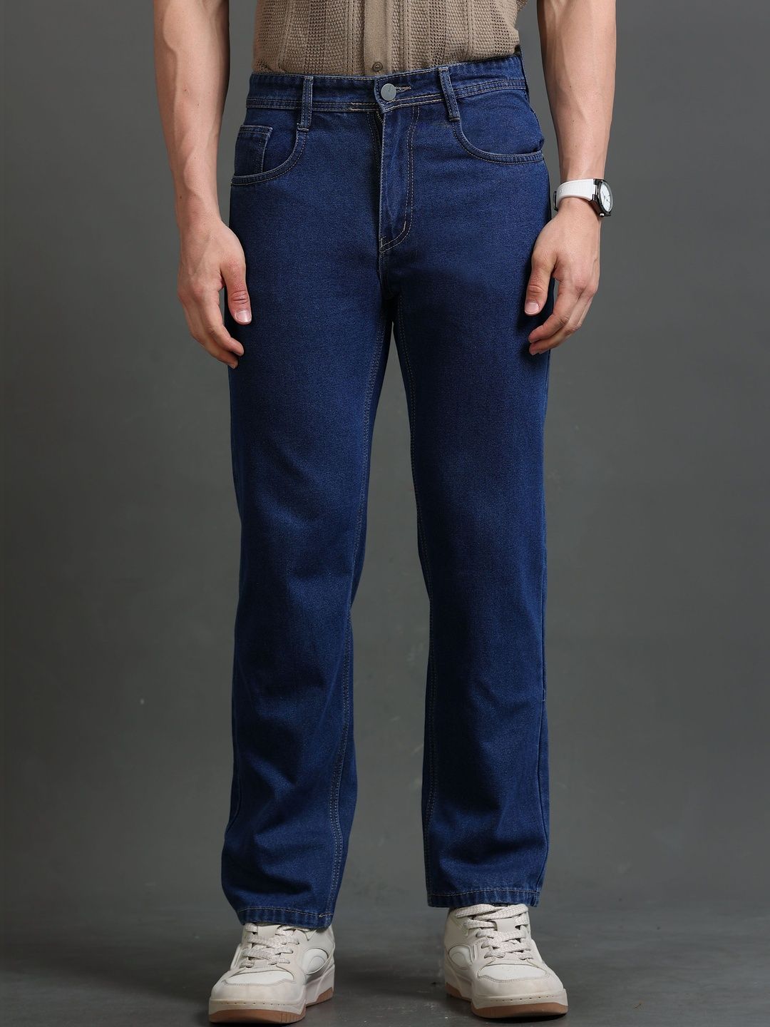 Kolor Fusion Men Loose Straight Fit Mid-Rise Jeans