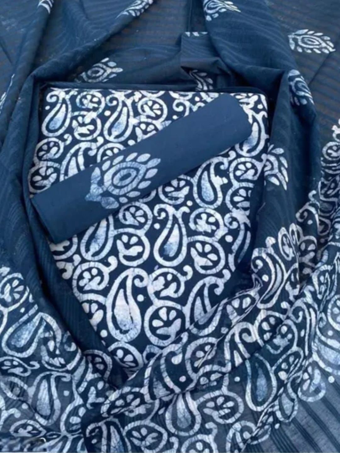 GLORY Printed Pure Cotton Unstitched Dress Material