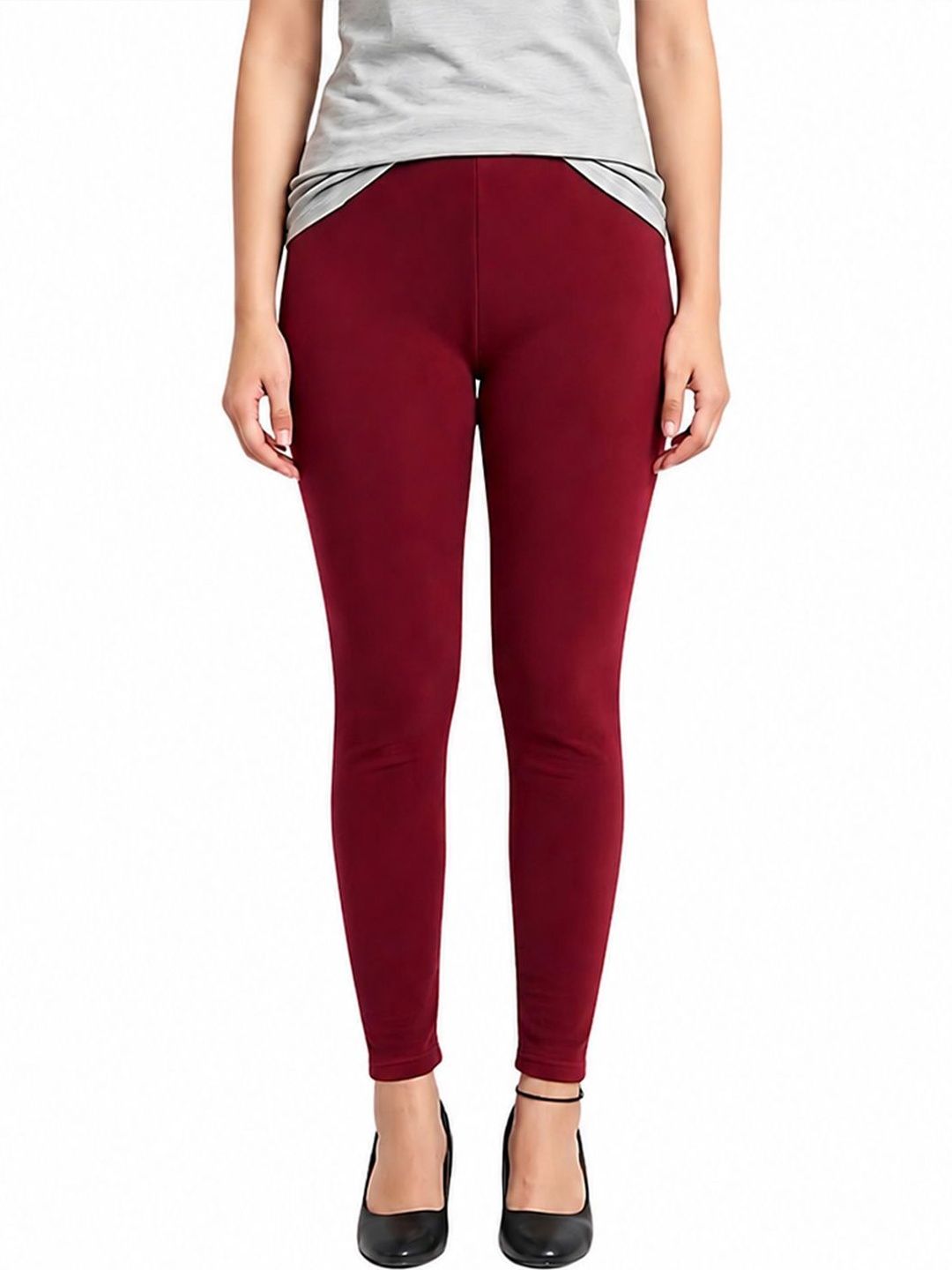 PINK SHELL Women Cotton Ankle Length Leggings
