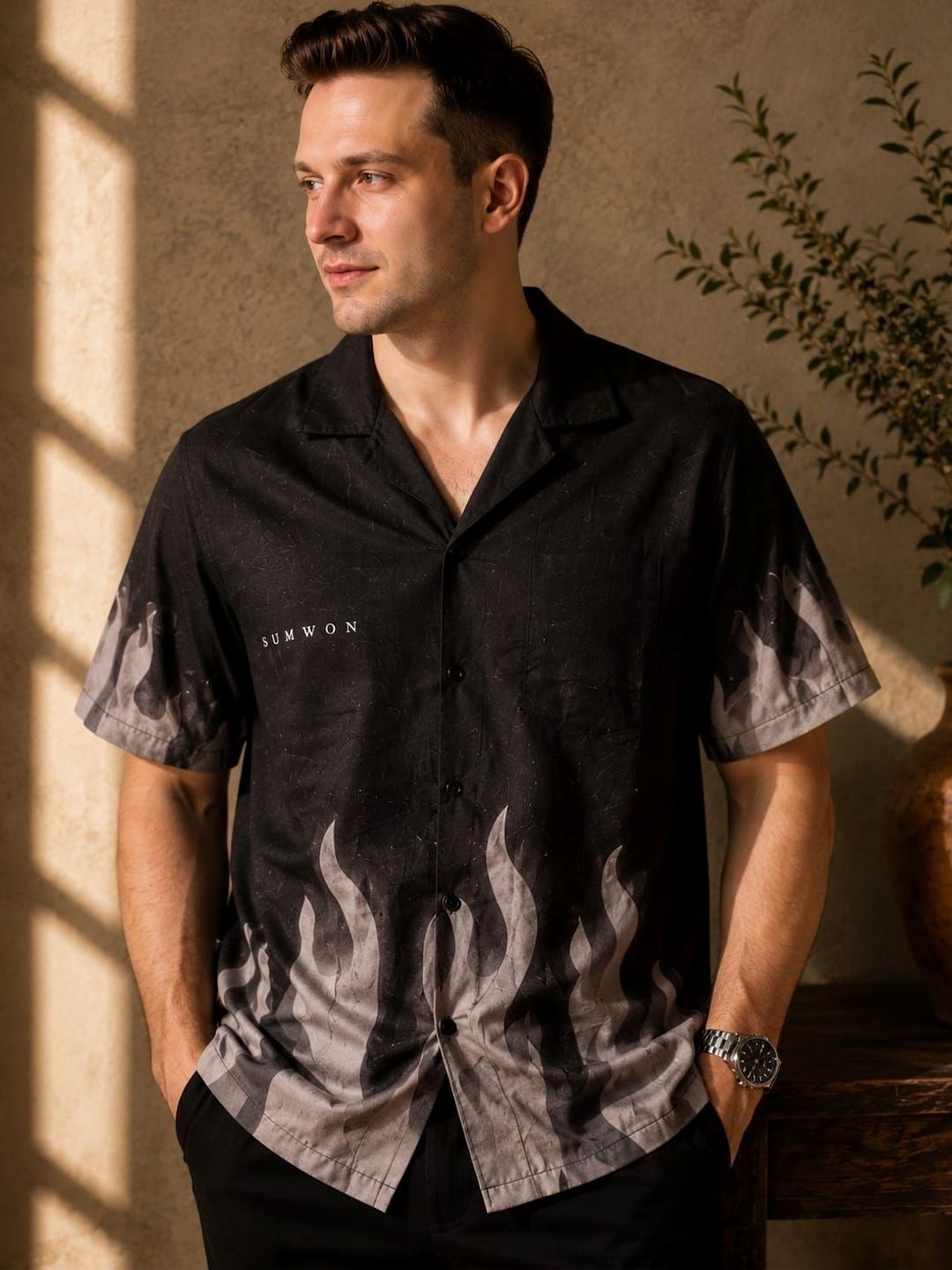 NITCH Men Printed Casual Shirt