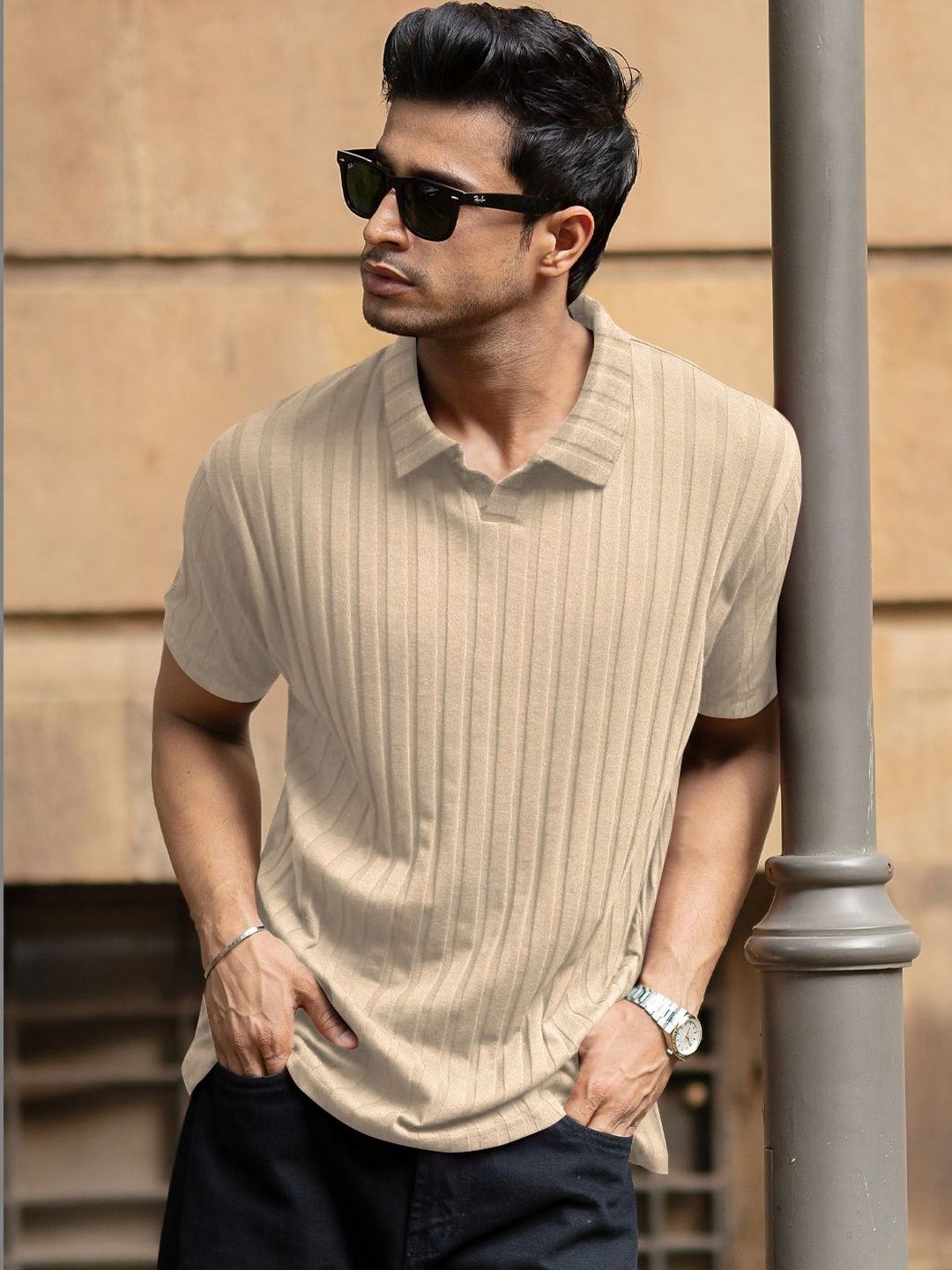 Moda Rapido Men Polo Collar T-shirt
