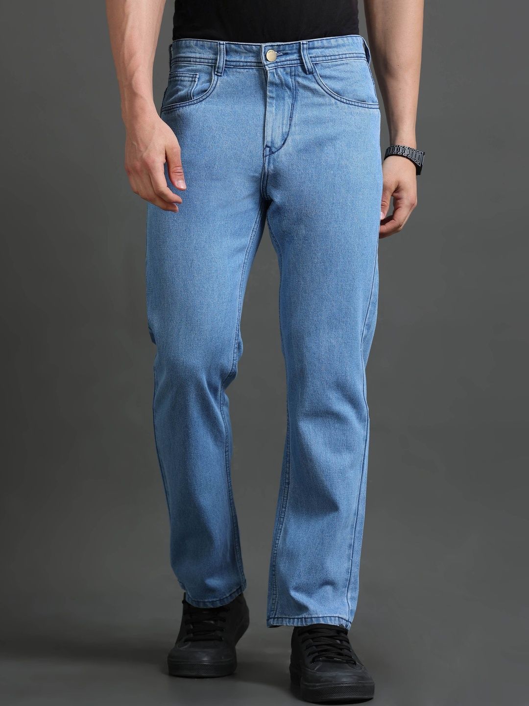 Kolor Fusion Men Loose Straight Fit Mid-Rise Jeans
