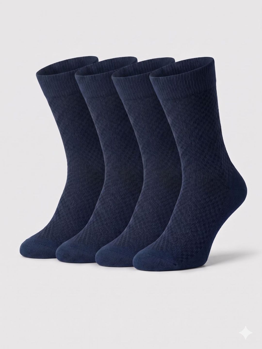 Moda Rapido Men Pack of 4 Cotton Blend Patterned Calf Length Socks