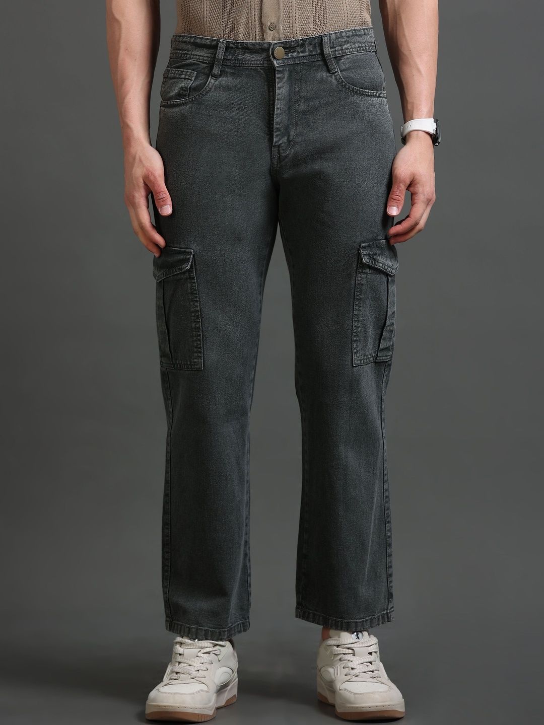 Kolor Fusion Men Loose Mid-Rise Light Fade Jeans