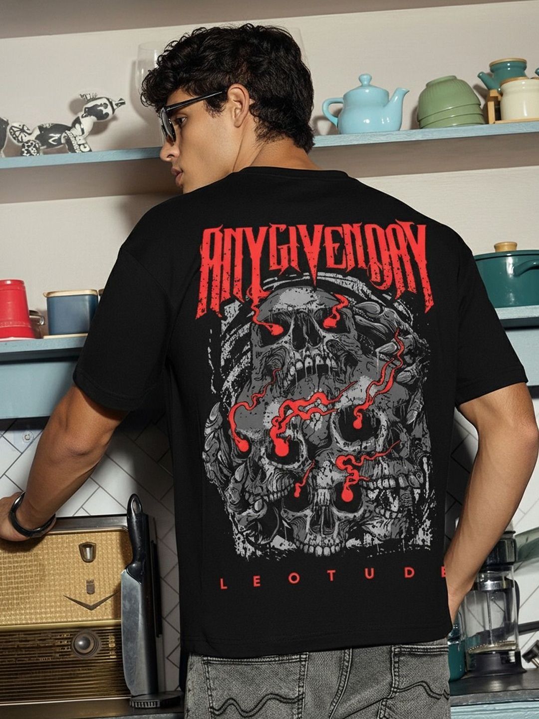 Leotude Men Printed T-shirt