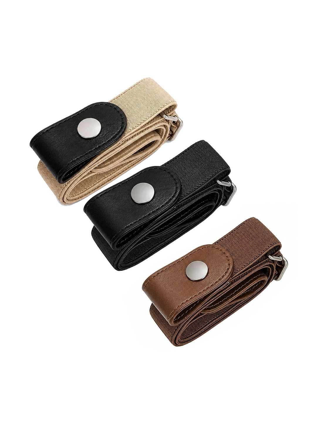 Navkar Crafts Unisex Textured 3 Belt