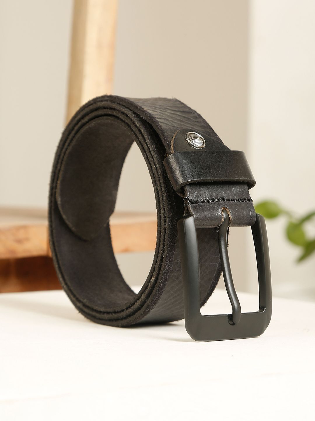 Teakwood Leathers Men Textured Belt